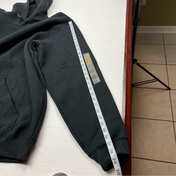 Carhartt Original Fit Black Hooded Sweatshirt Hoodie Mens Size XL TALL NEW - Picture 4 of 15